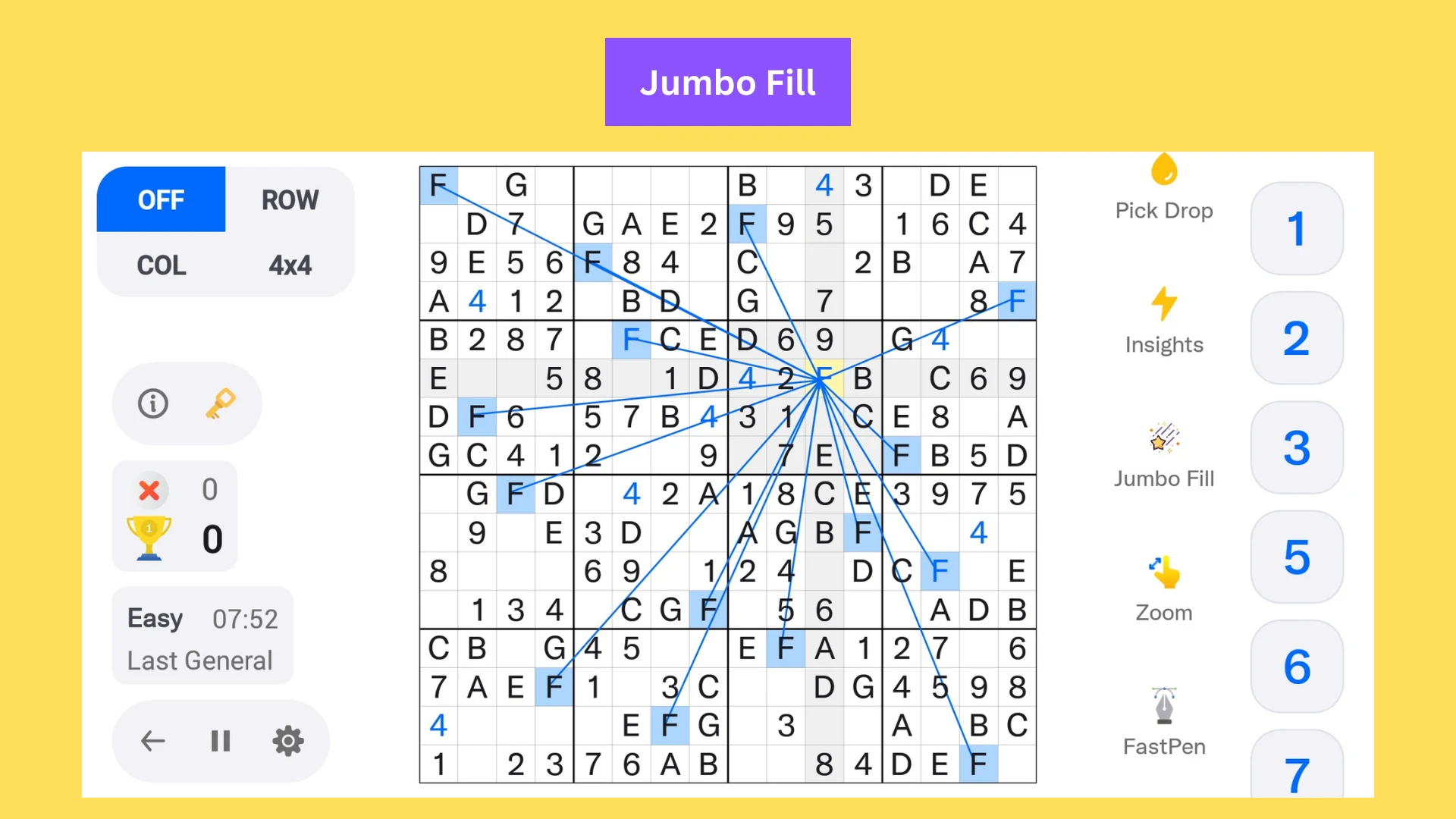 16x16 Giant Classic Sudoku screenshot